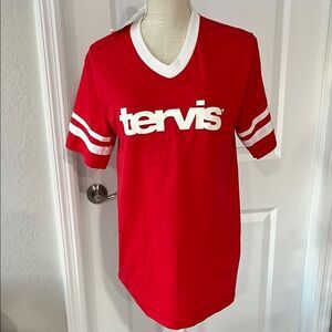 Tervis Red and White Logo V-Neck Shirt To each Their Own
